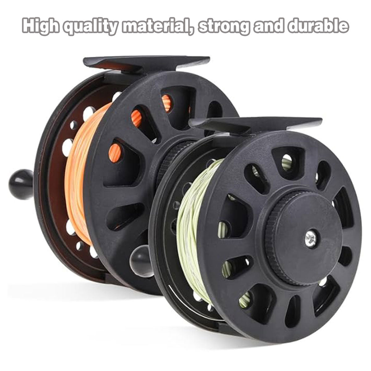 Fly Fishing Reel Lightweight ABS Front Wheel Reel