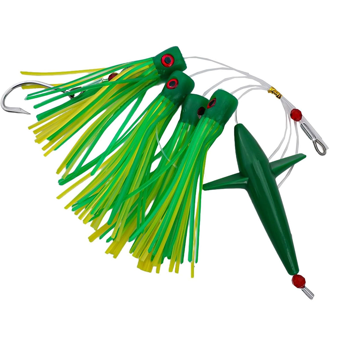 Sea Bait Propeller Lure – 3D Eyes UV Glow Deep Sea Fishing