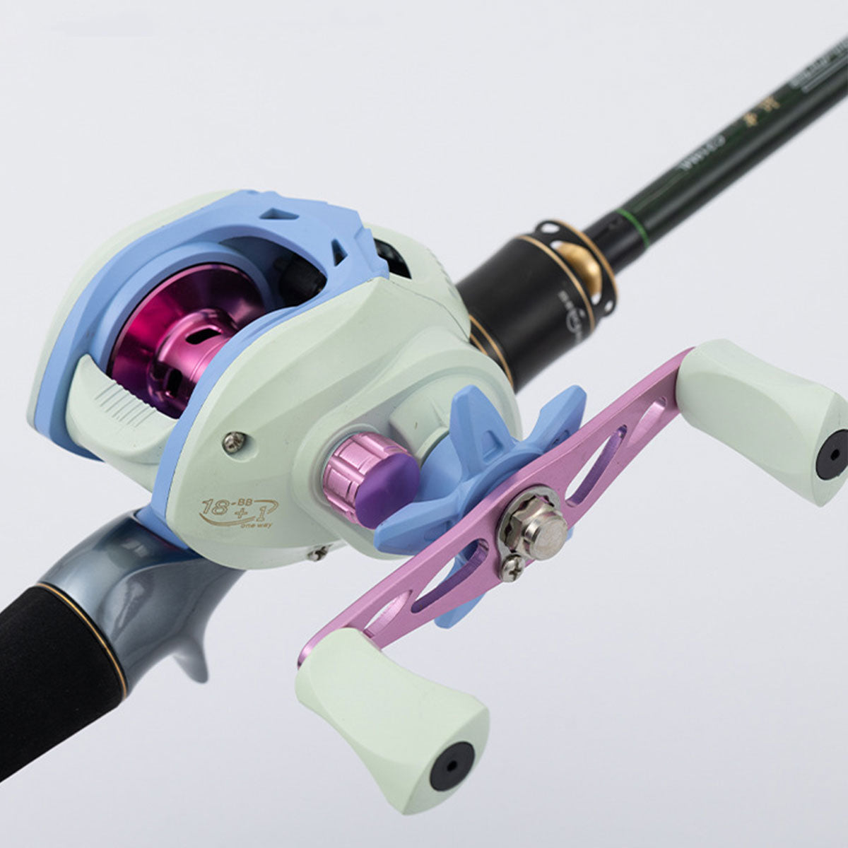 Baitcasting Drop Wheel Reel Macaron Style Left Right Hand Fishing