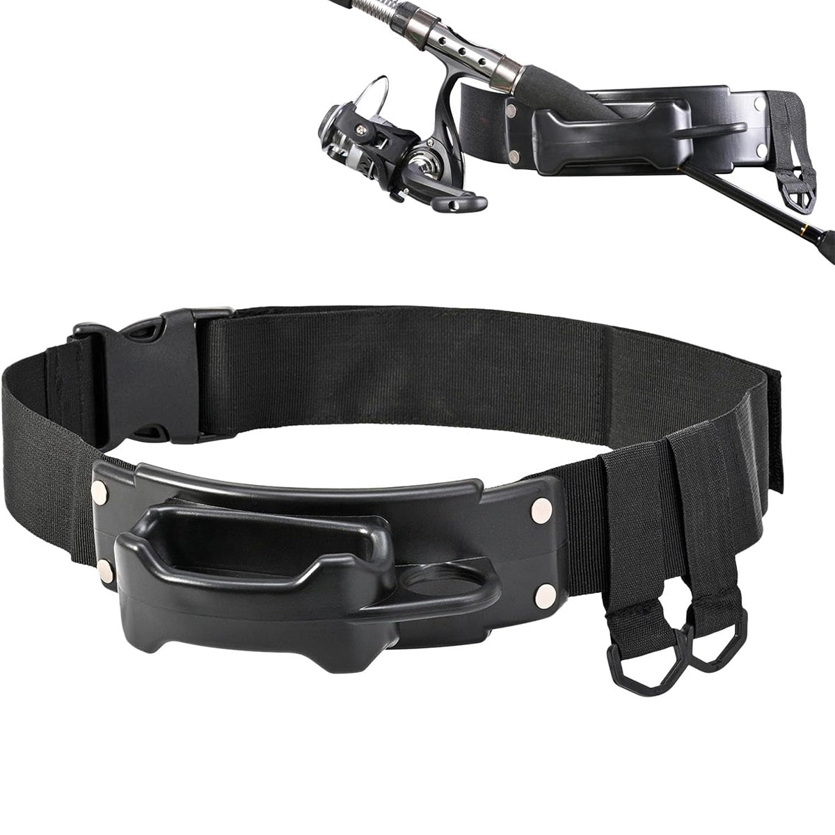 Fly Fishing Hand Rod Holder Adjustable Belt Rod Holder for Fishing Belts Wading