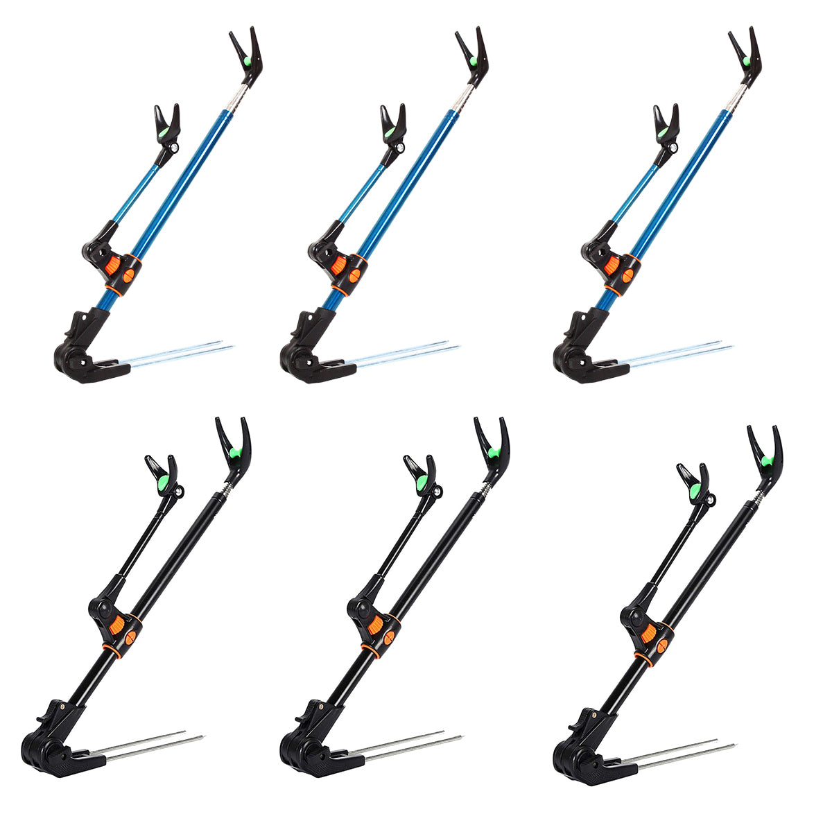 Adjustable Telescopic Fishing Rod Holder with 90° Rotating Head