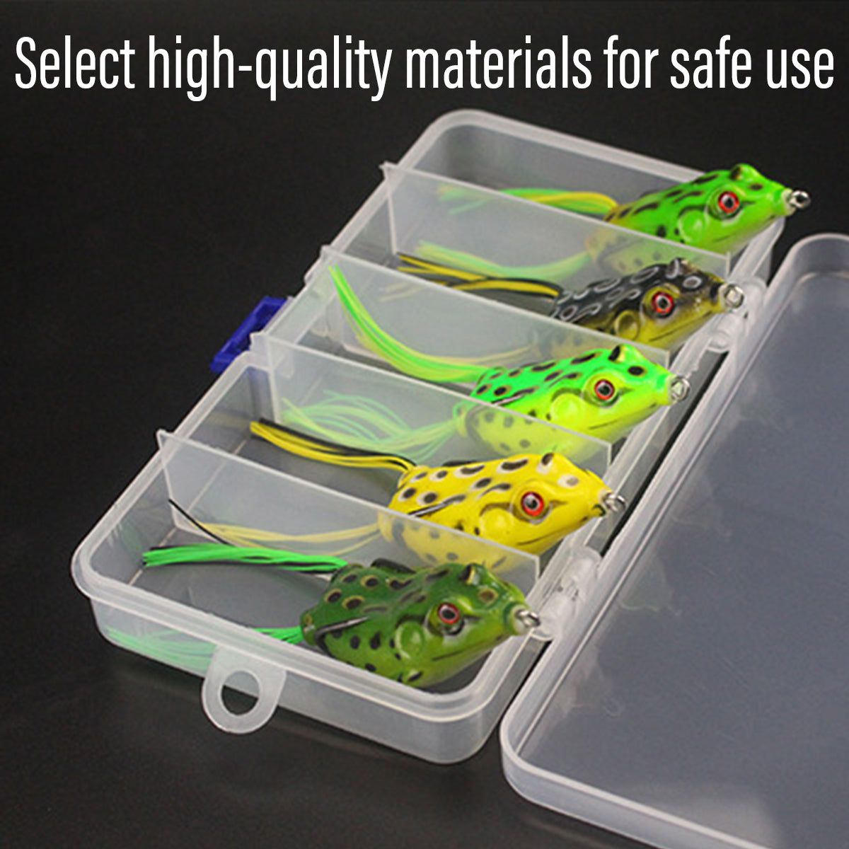 5PCS Soft Frog Lures Set for Bass Pike Fishing in Freshwater & Saltwater