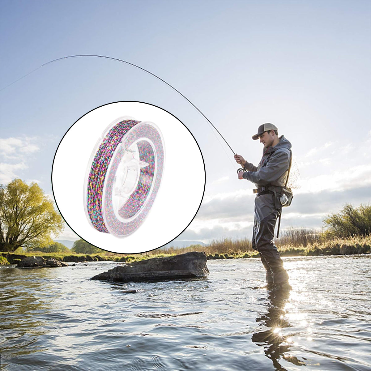 Fishing Rod Guide Ring Binding Line – 7 Reels Durable Wire