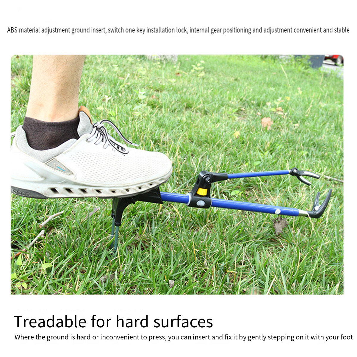 Adjustable Telescopic Fishing Rod Holder with 90° Rotating Head