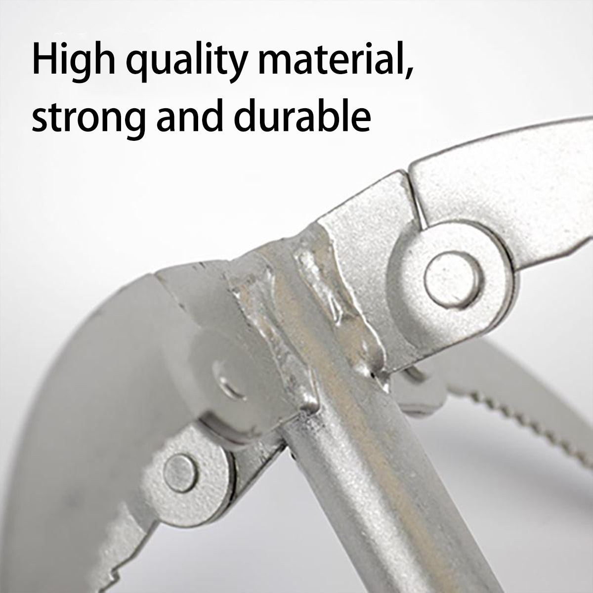 Stainless Steel Four-Claw Anchor Knife with Rope and Carabiner