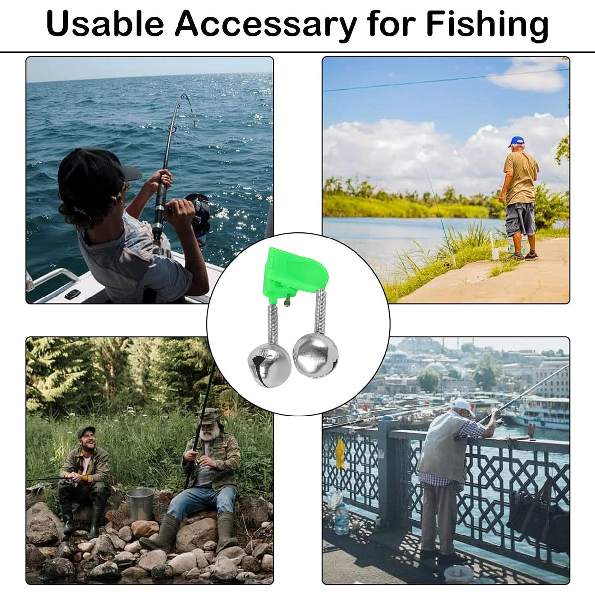 Fishing Bells 50PCS High-Sensitivity Bite Alarm Clips