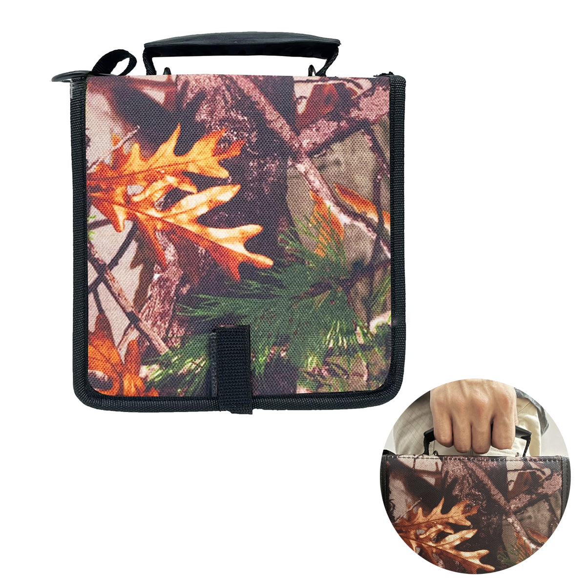 Waterproof Fishing Tackle Storage Bag with 15 Pockets
