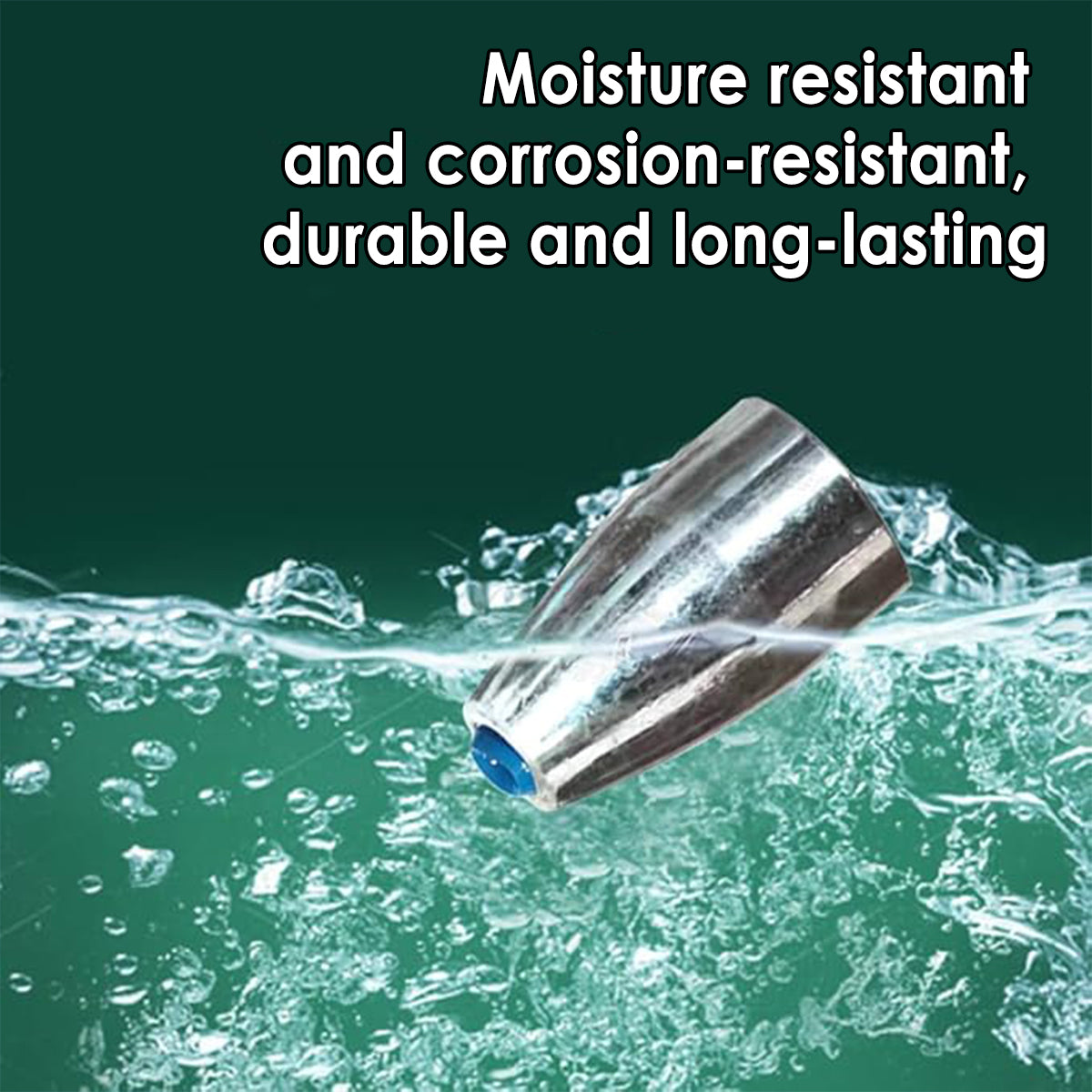 Bullet Fishing Sinkers Alloy Steel Weights With Plastic Core 50pcs