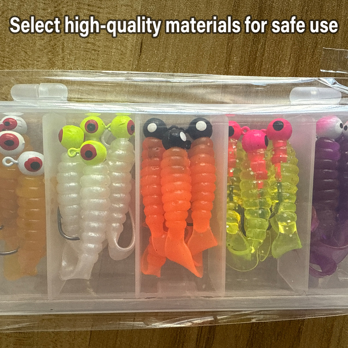 20pcs Bionic Soft Fishing Bait Set With Lead Hooks Freshwater Saltwater