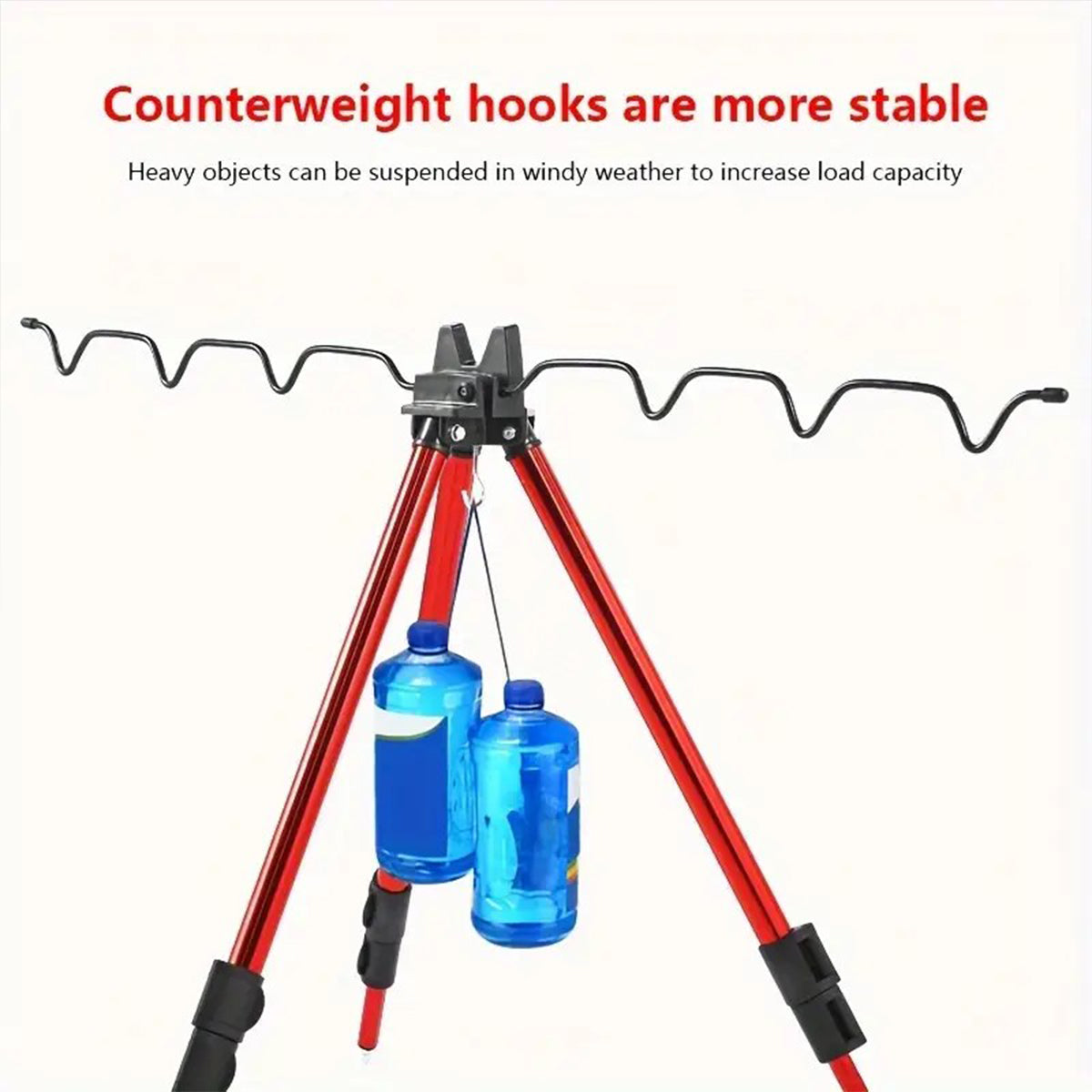Telescopic Fishing Rod Holder Adjustable Aluminium Alloy Stand