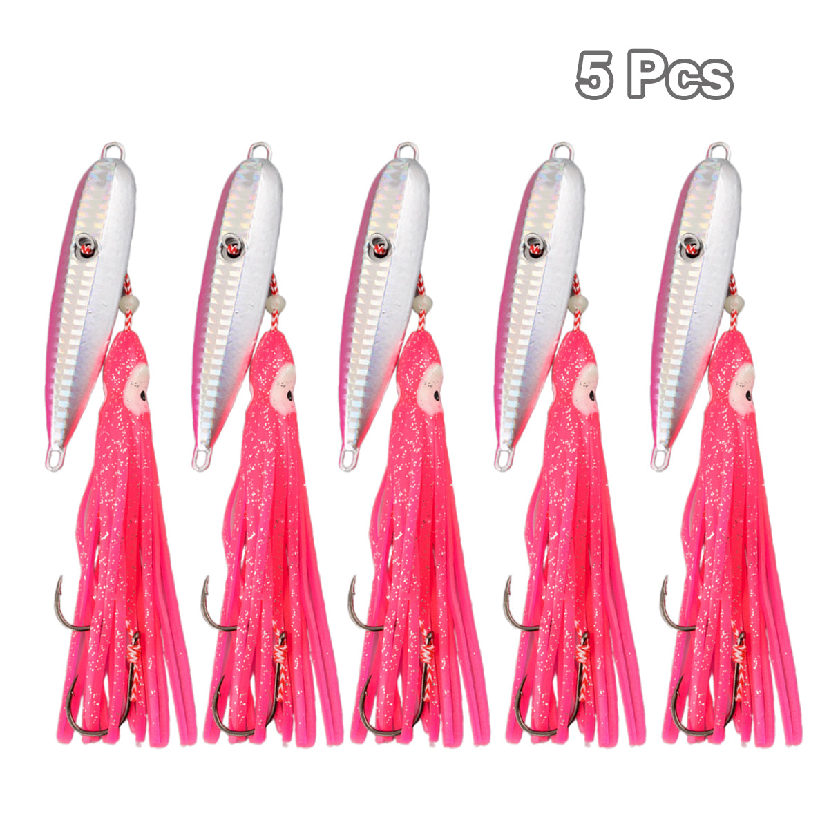 Bionic Fishing Baits 5PCS Reflective Jigging Lures