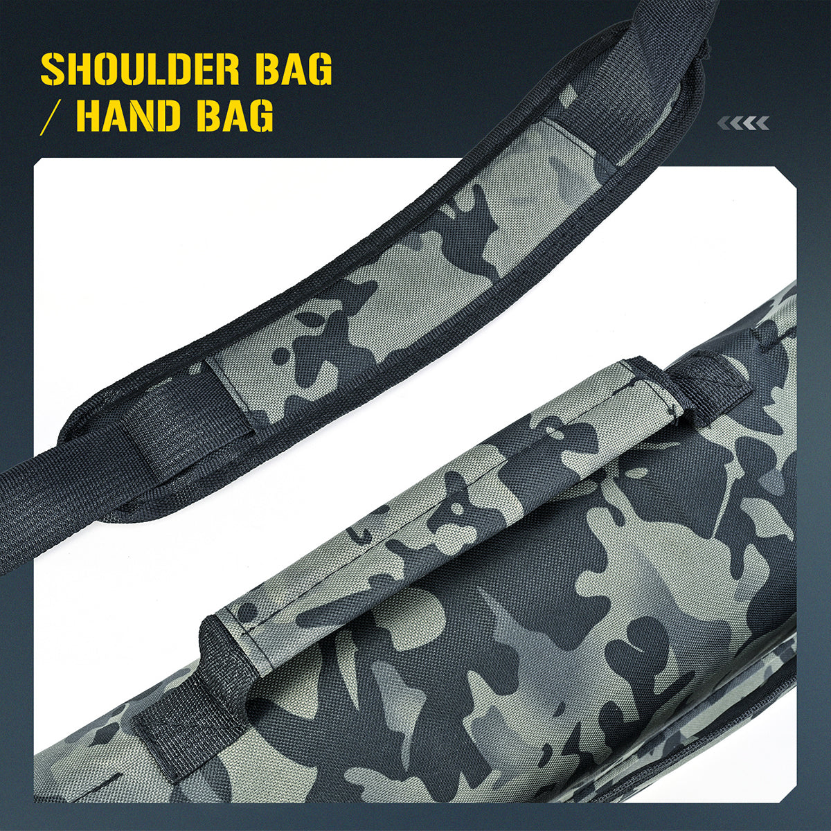 Portable Foldable Fishing Rod Bag Tackle Storage Bag Water Resistant Lightweight