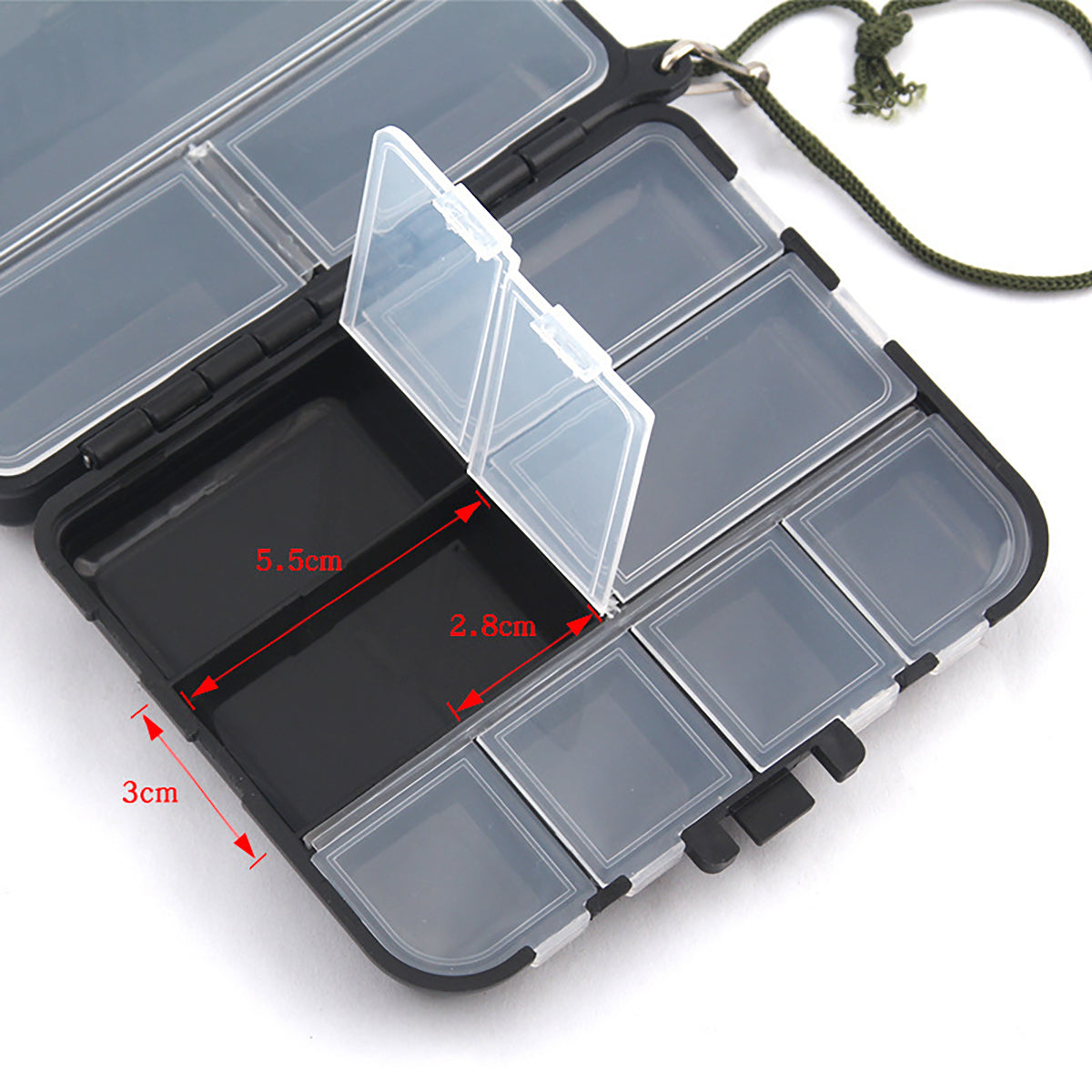 Portable Fishing Tackle Box Multi-Compartment Gear Organizer