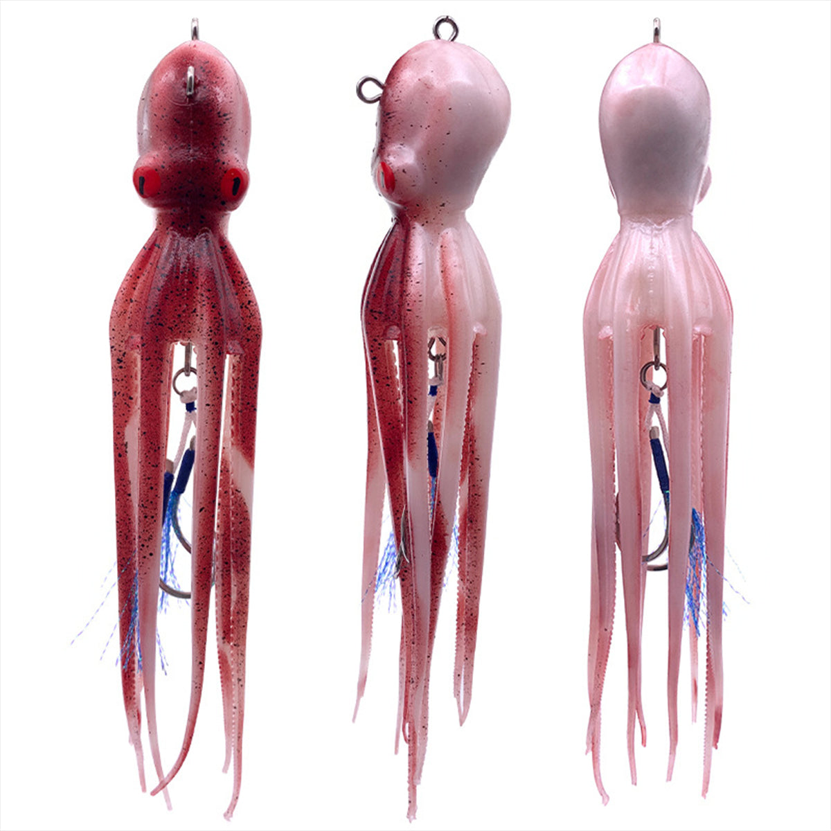 Simulated Octopus Fishing Bait Soft Lure with Lead Head