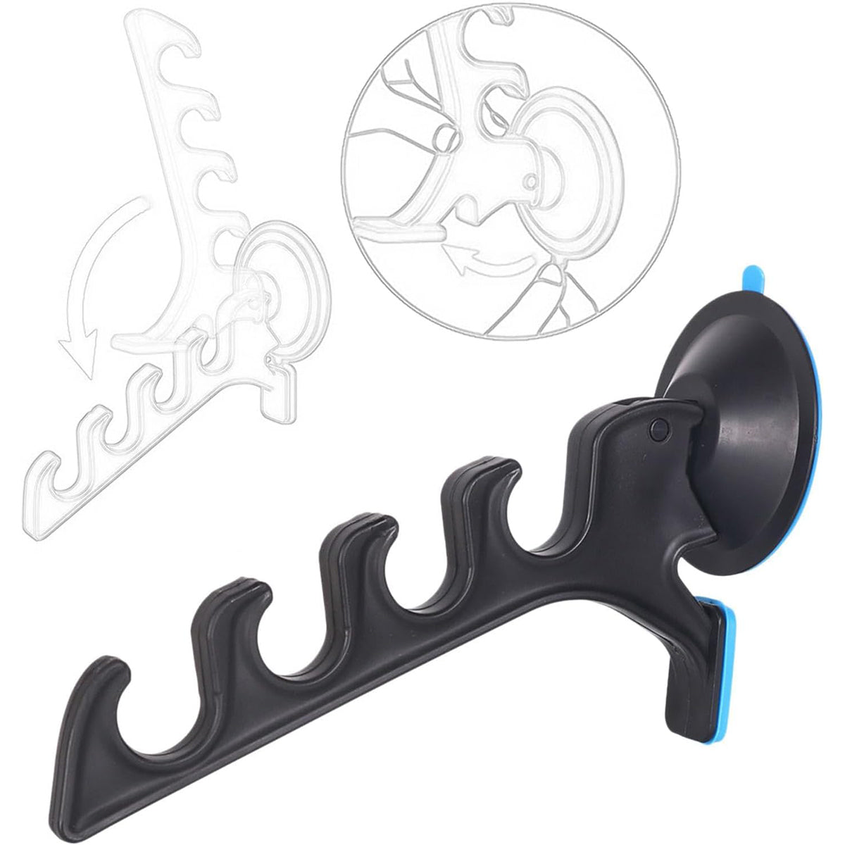 Fishing Rod Display Rack – Multi-Slot Suction Cup Holder