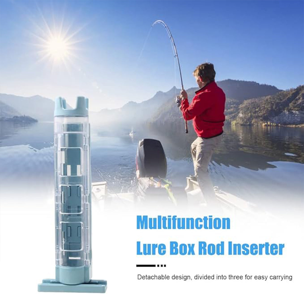 Fishing Rod Holder For Fishing Box ABS Plastic Adjustable