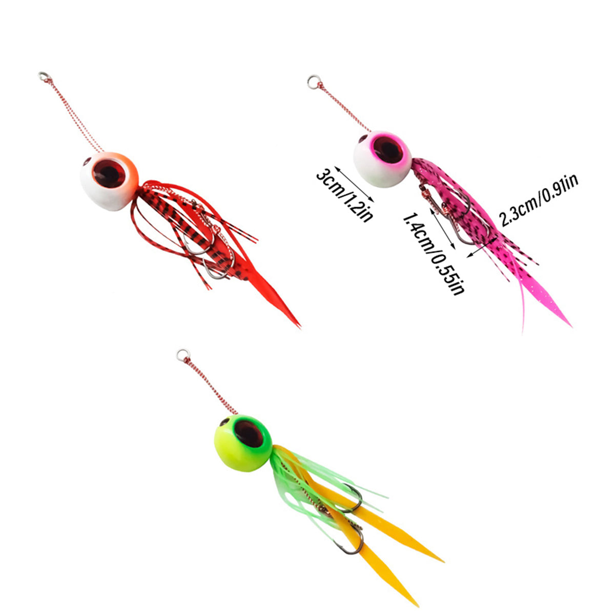 Luminous Fishing Lure with 3D Fisheye – Durable Hooks