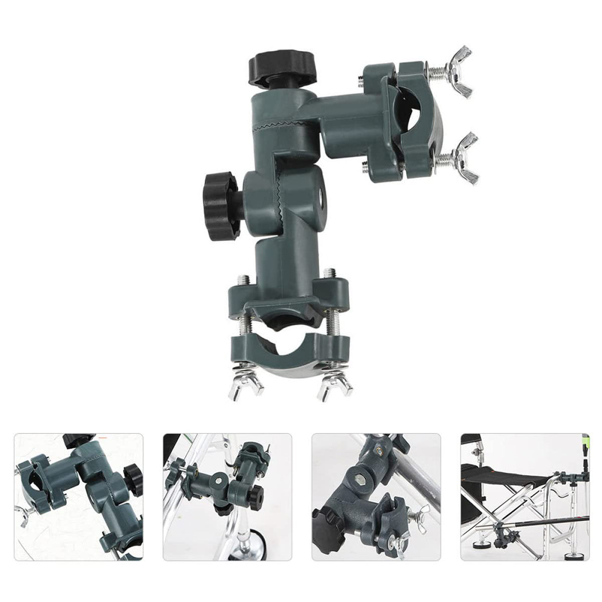 Adjustable Fishing Bracket with Umbrella Stand and 360° Rotation