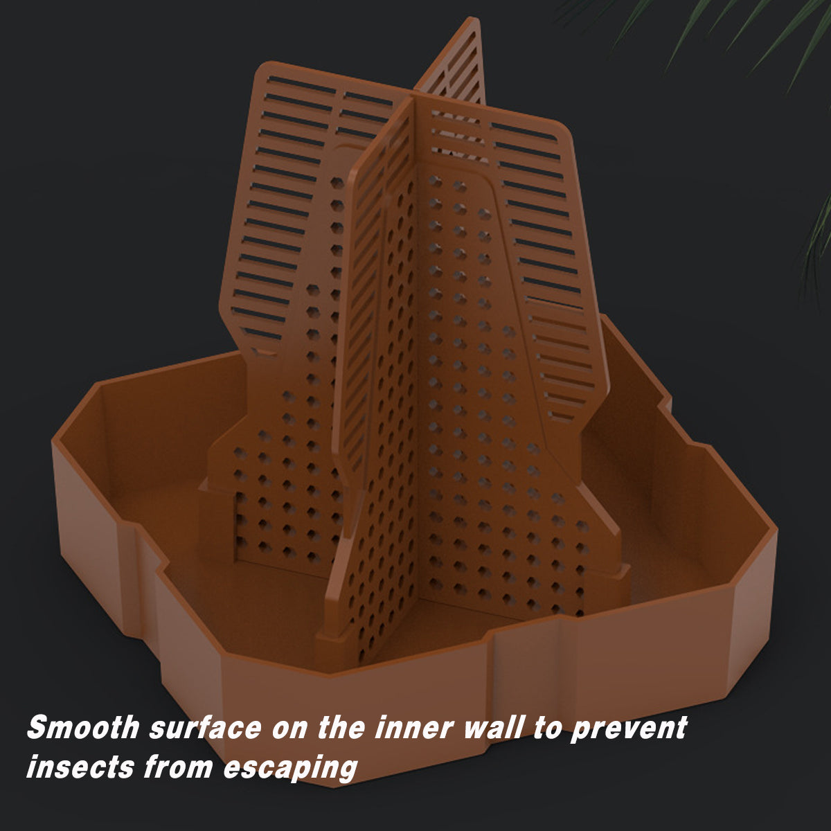 Reptile Feeding Basin Anti-Escape Cricket Feeder Bowl For Frogs & Small Pets