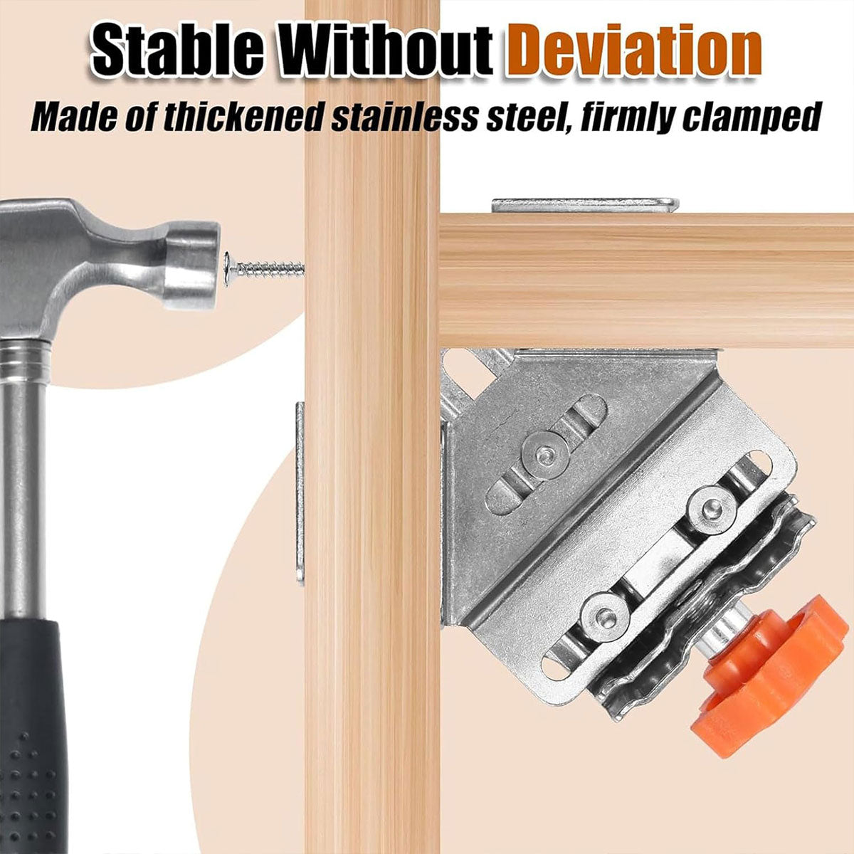 Stainless Steel Right Angle Clamps Adjustable for Woodworking