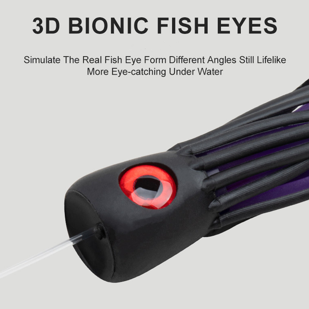 Sea Bait Propeller Lure – 3D Eyes UV Glow Deep Sea Fishing