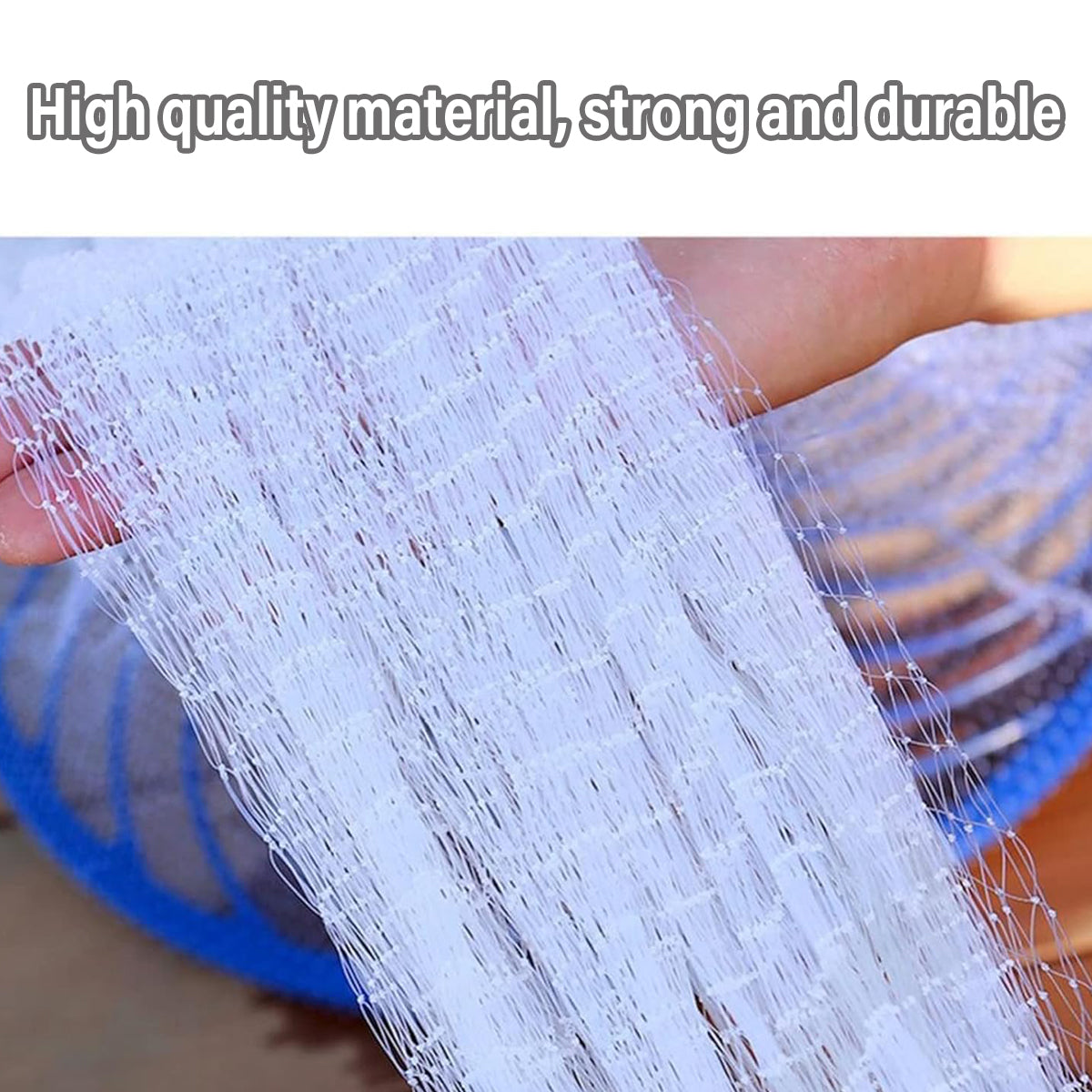Hand Cast Fishing Net Foldable Weighted Nylon Throw Net