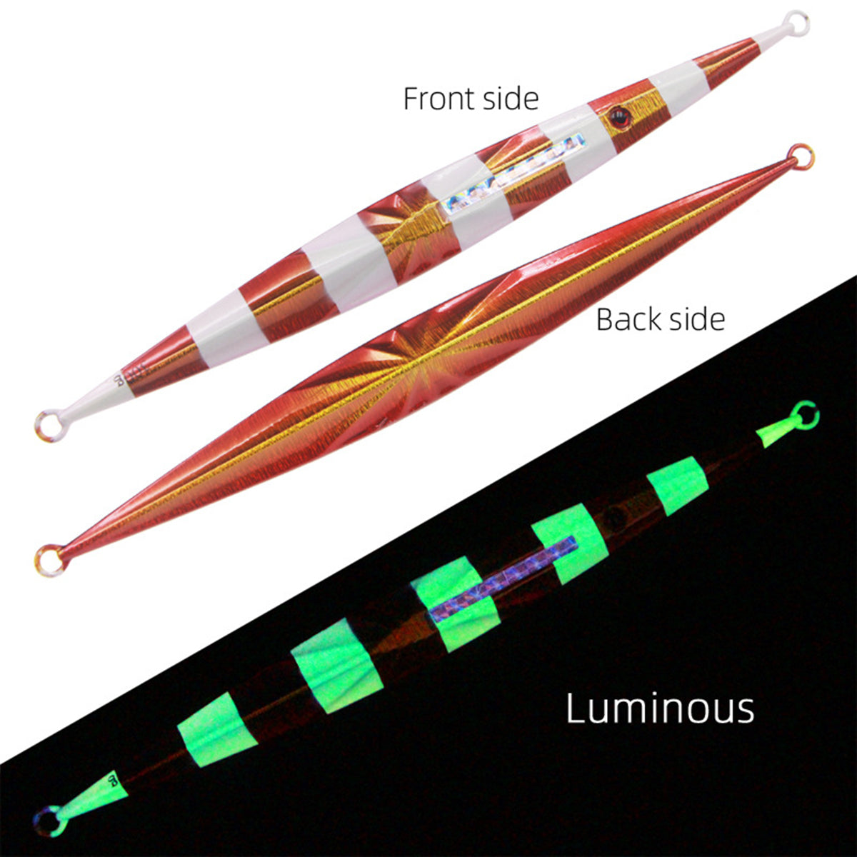 Luminous Bionic Fishing Bait Glow In Dark Jigging Saltwater Deep Sea