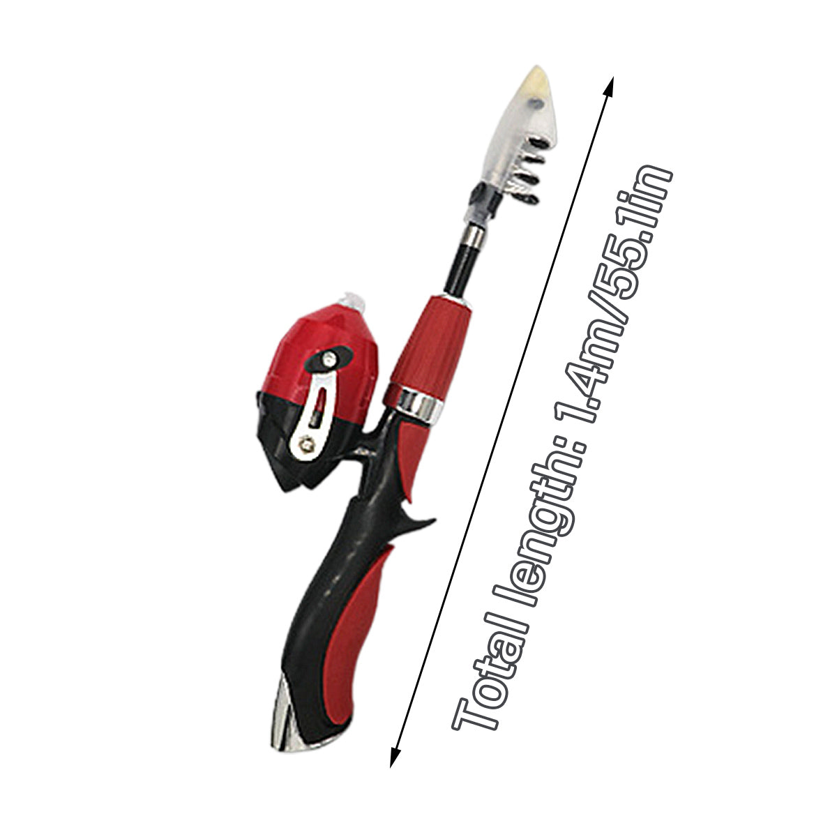 Mini Retractable Fishing Rod for Kids with EVA Grip and Compact Design