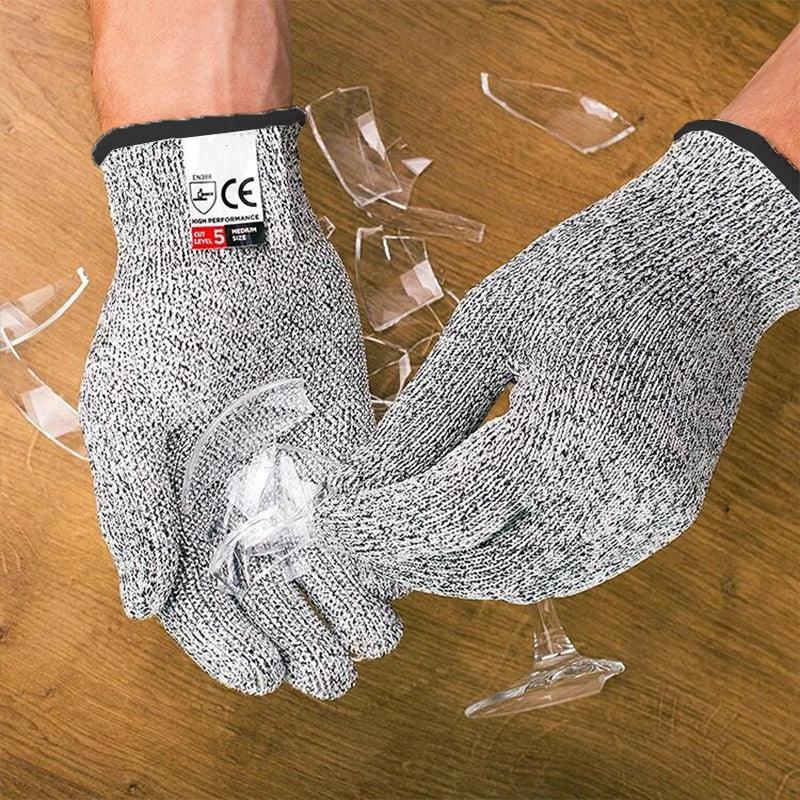 Level 5 Cut Resistant Gloves Food Safe Safety Work Gloves 1 Pair