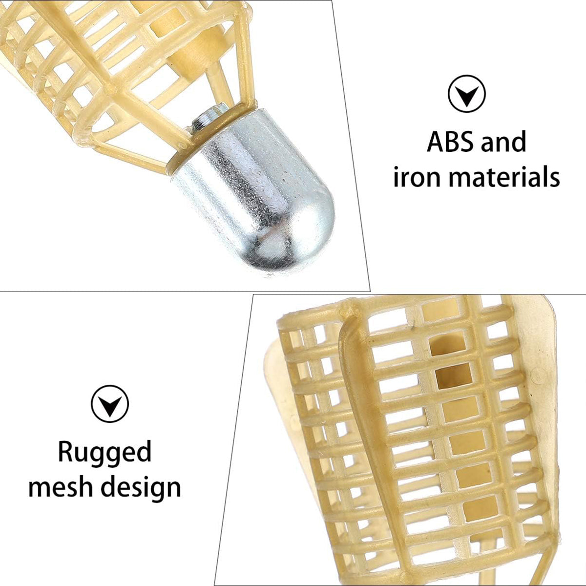 Feeder Bait Cage Set For Carp Fishing Freshwater Durable 4pcs