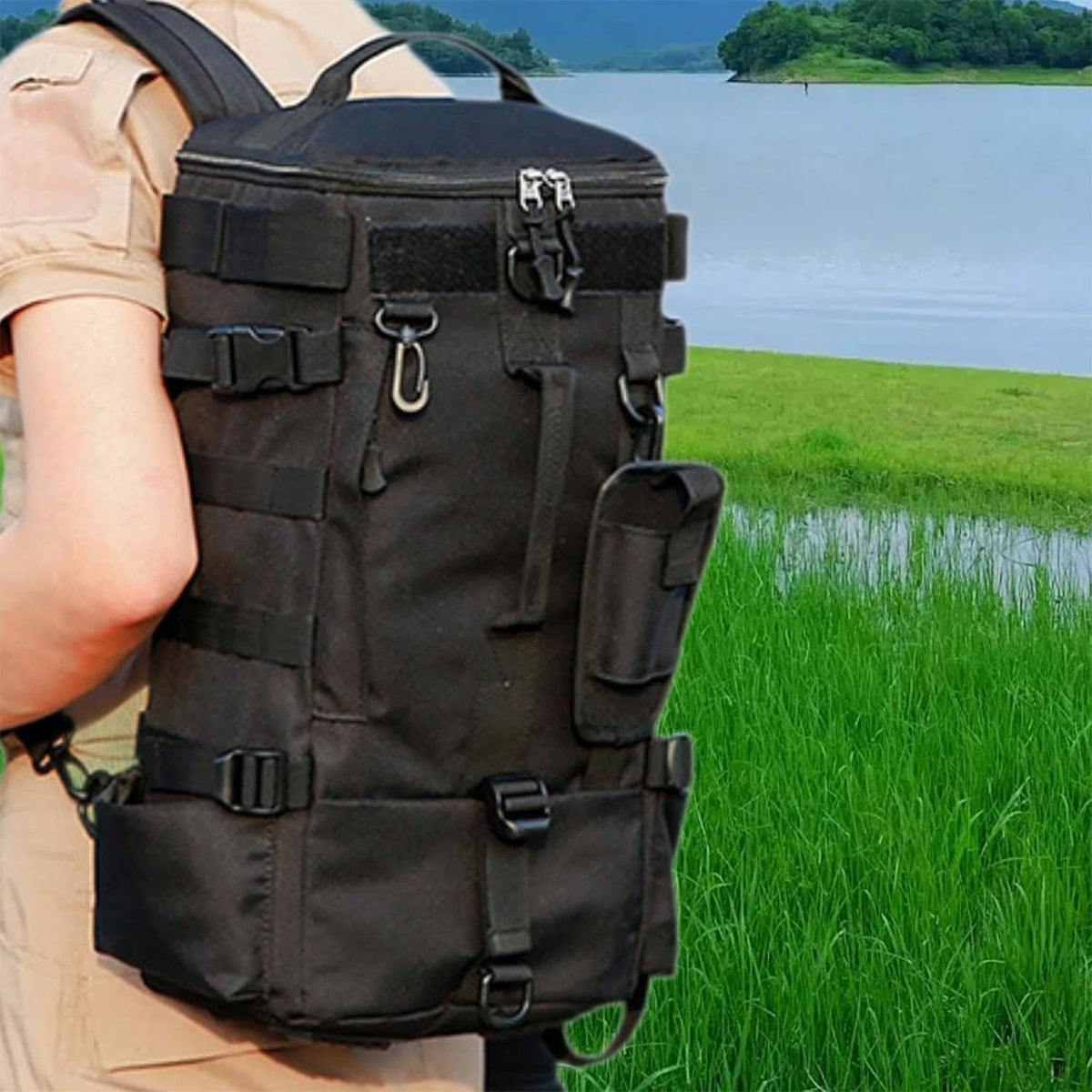 Multifunctional Waterproof Fishing Bag Large Capacity Oxford Tackle Storage