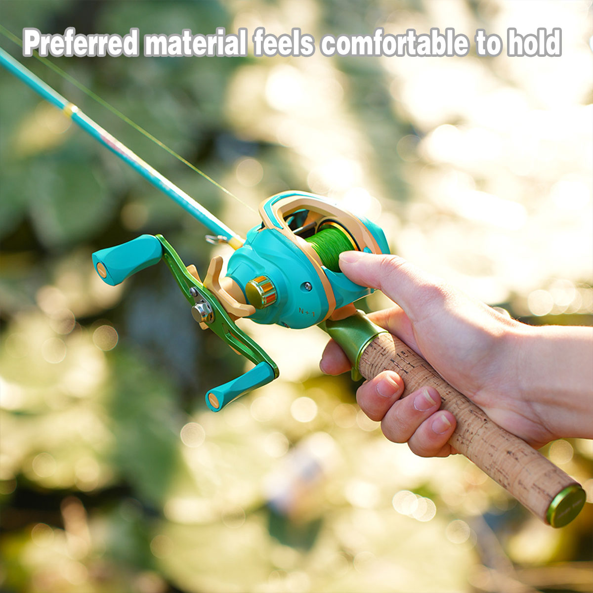 Baitcasting Fishing Reel Magnetic Brake Lightweight Left Right Hand