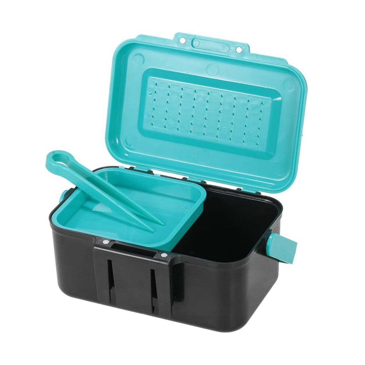 Red Worm Bait Box Large Fishing Tackle Container Moisture Retention Live Storage