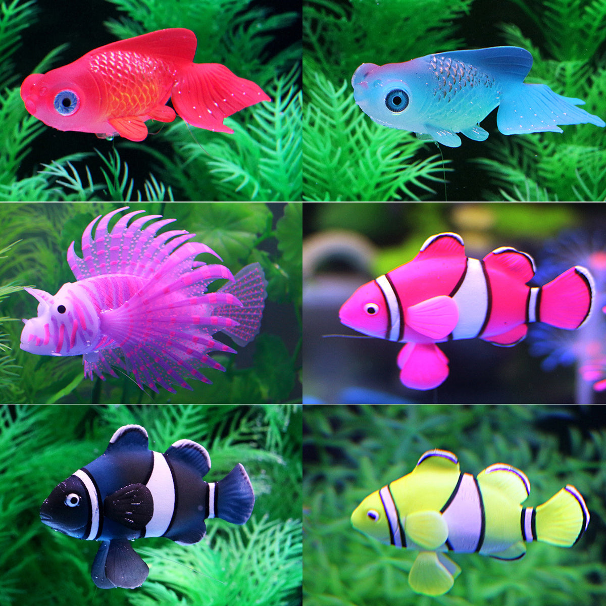 Artificial Floating Betta Fish Aquarium Decoration 2PCS
