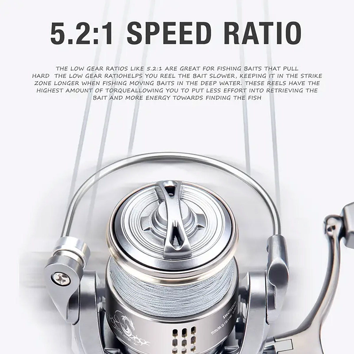Double Handle Fishing Reel Lightweight Carbon Spinning Reel