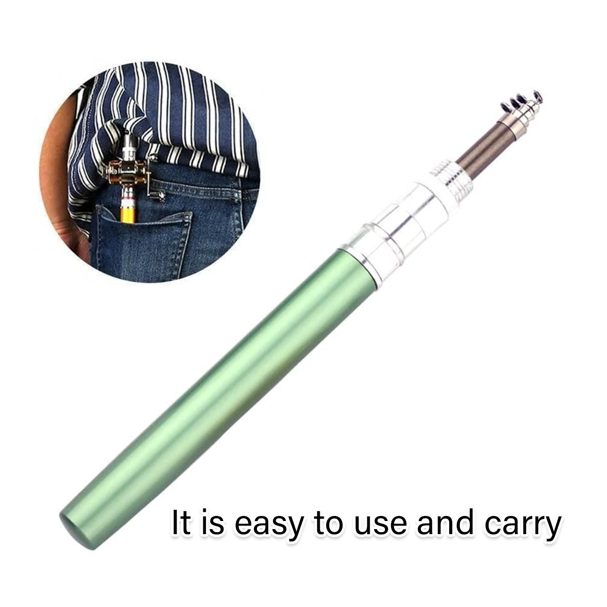 Mini Pocket Fishing Rod with Reel for Travel and Light Fishing