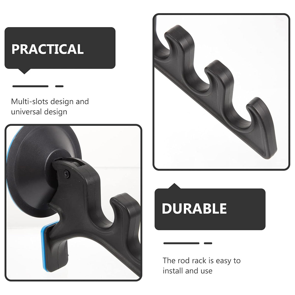 Fishing Rod Display Rack – Multi-Slot Suction Cup Holder