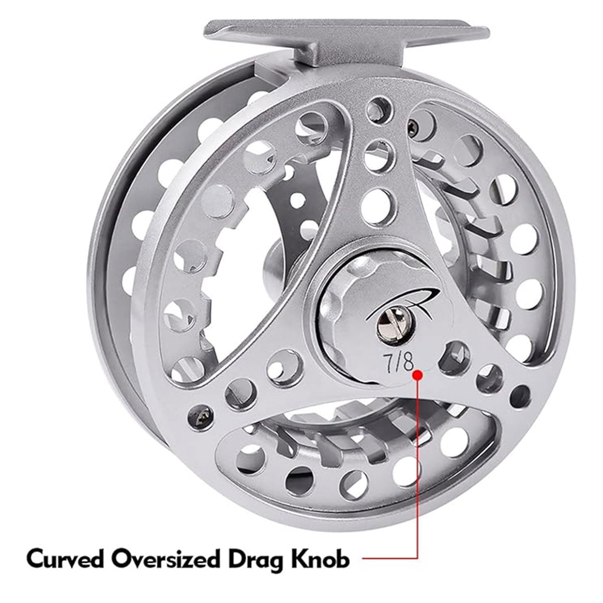 Aluminum Fly Fishing Reel CNC Machined Large Arbor Design
