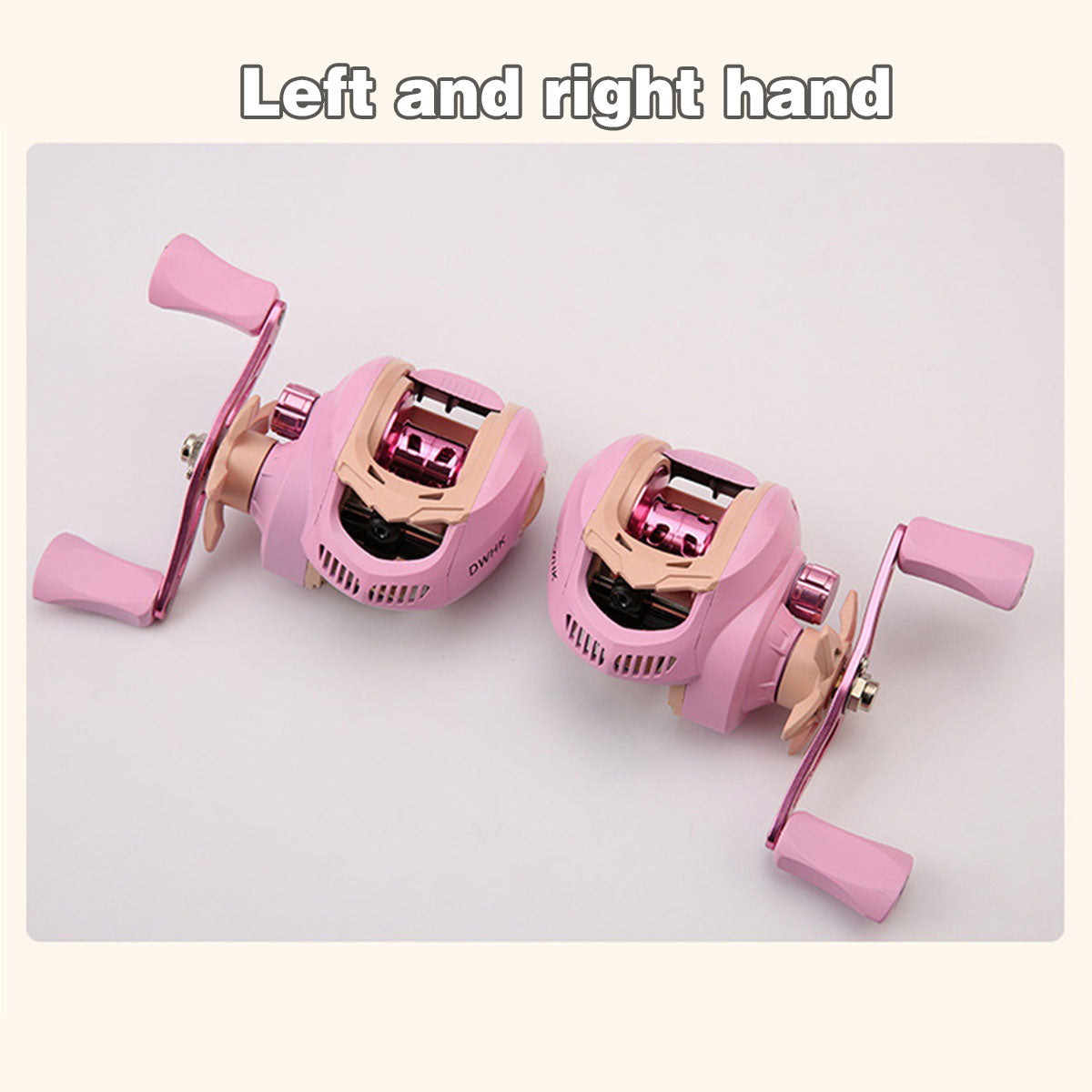 Baitcasting Drop Wheel Reel Macaron Style Left Right Hand Fishing
