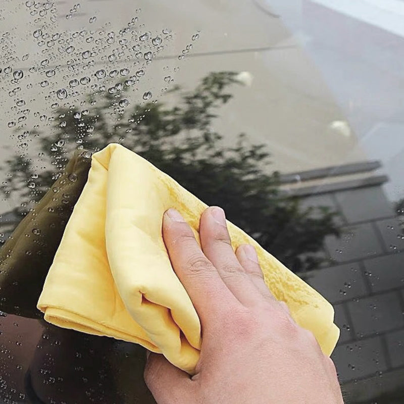 3PCS Synthetic Chamois Cloths Car Drying & Polishing Towel Set