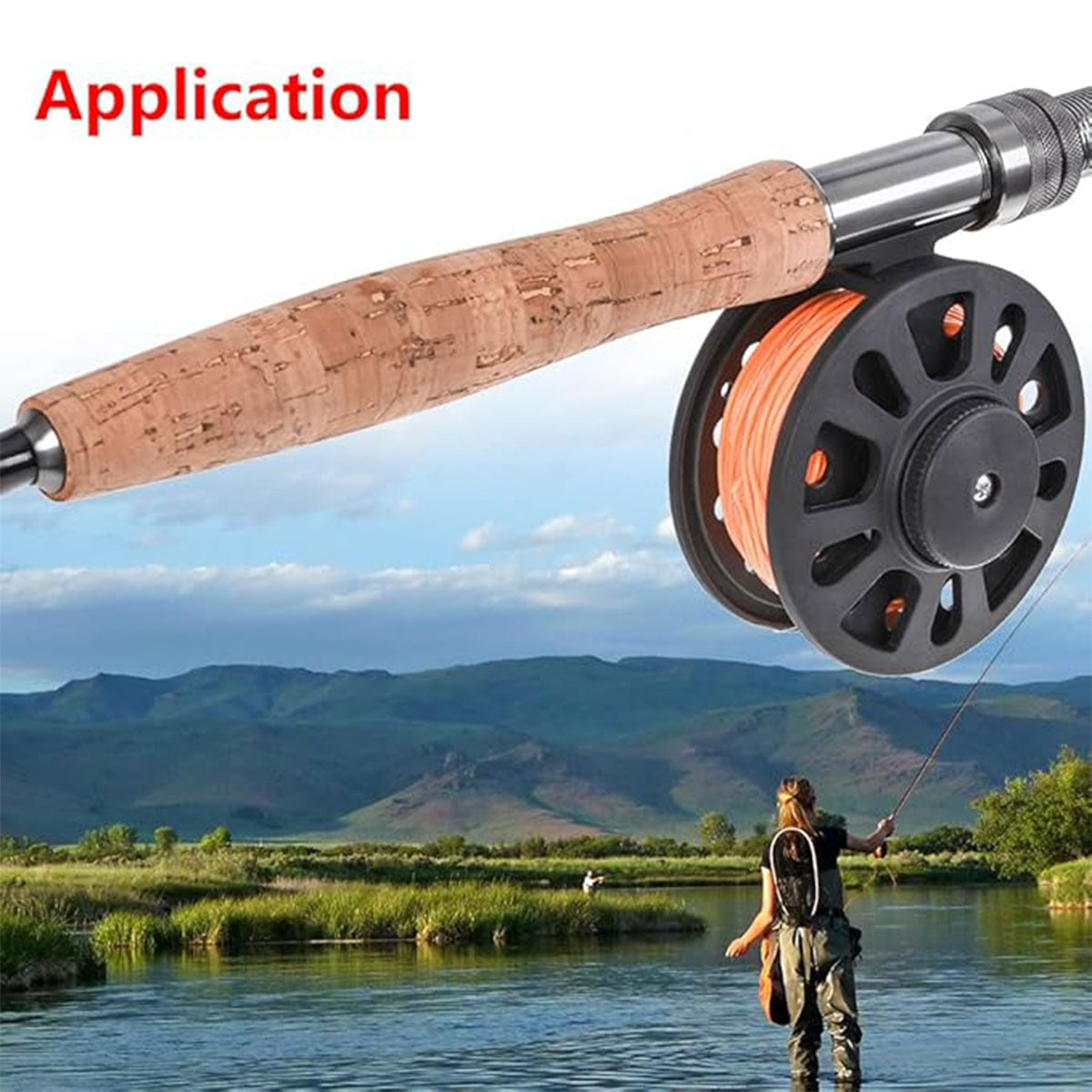 Fly Fishing Reel Lightweight ABS Front Wheel Reel