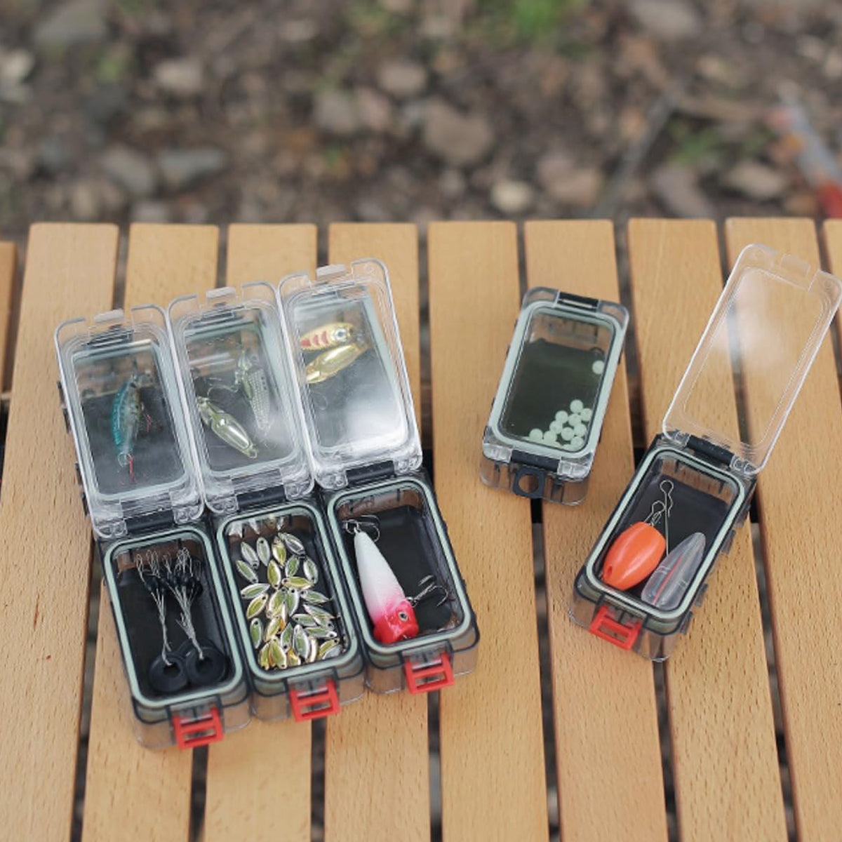 Waterproof Fishing Hook Storage Box with 12 Compartments