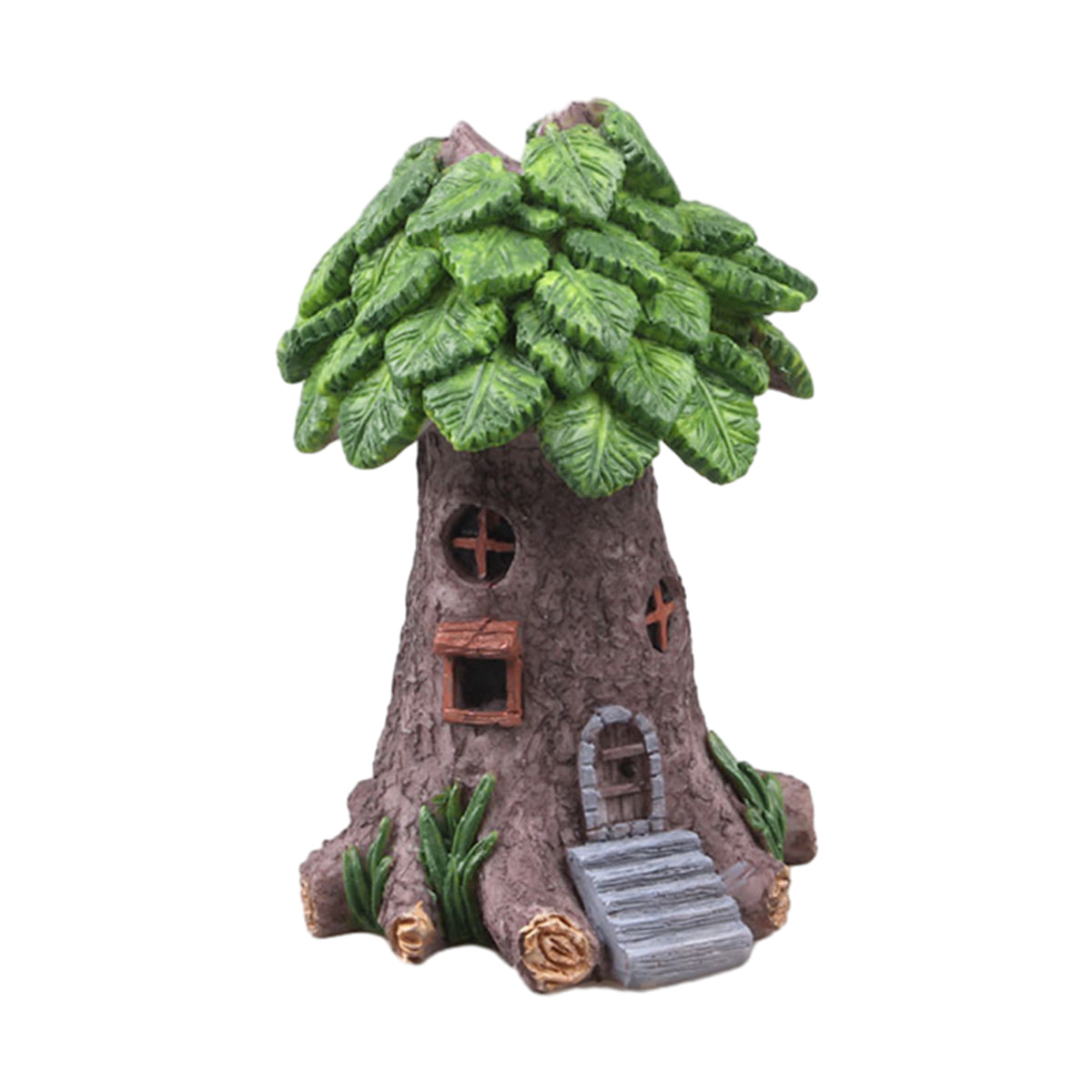 Resin Tree House Decoration For Aquarium Mini Landscapes