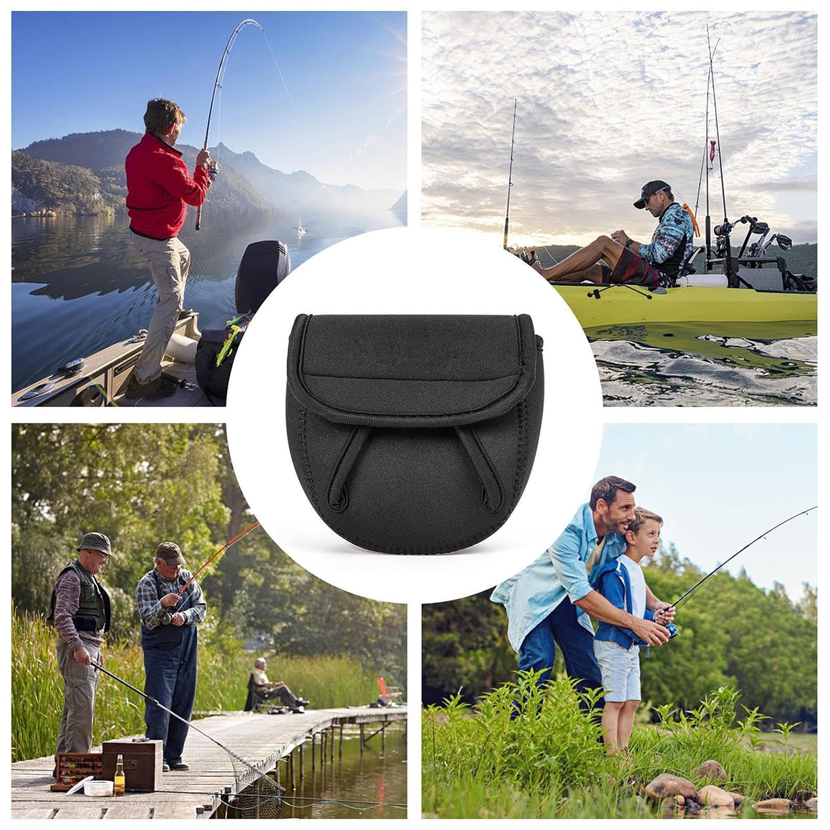 Fishing Reel Protective Cover Waterproof Neoprene Case  Description