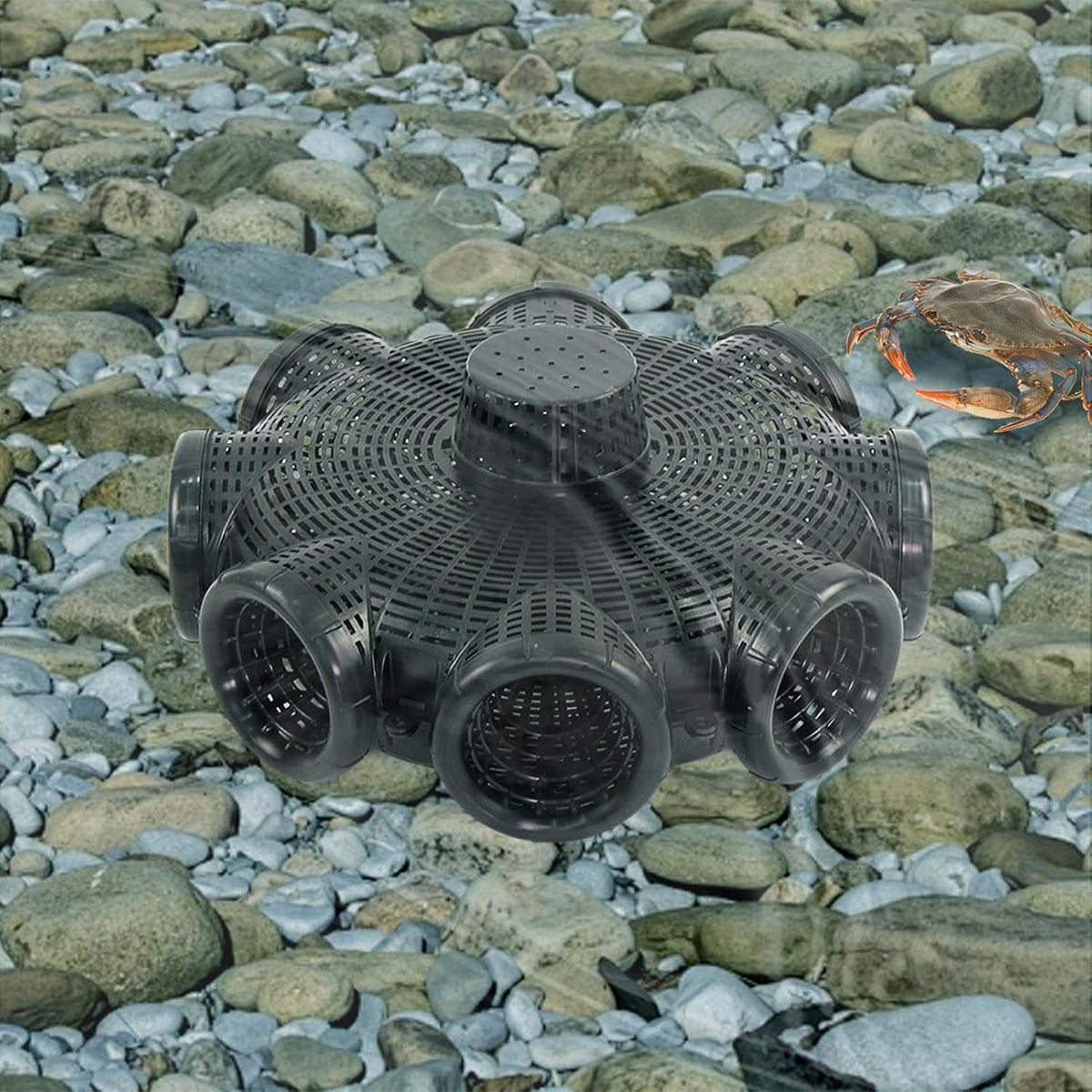 Eight-Hole Fishing Cage Trap for Eels Lobsters and Small Fish
