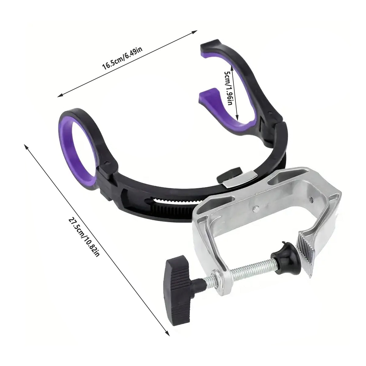 Adjustable Boat Fishing Rod Holder Clamp-on Pole Bracket Pod Rest Fishing Stand