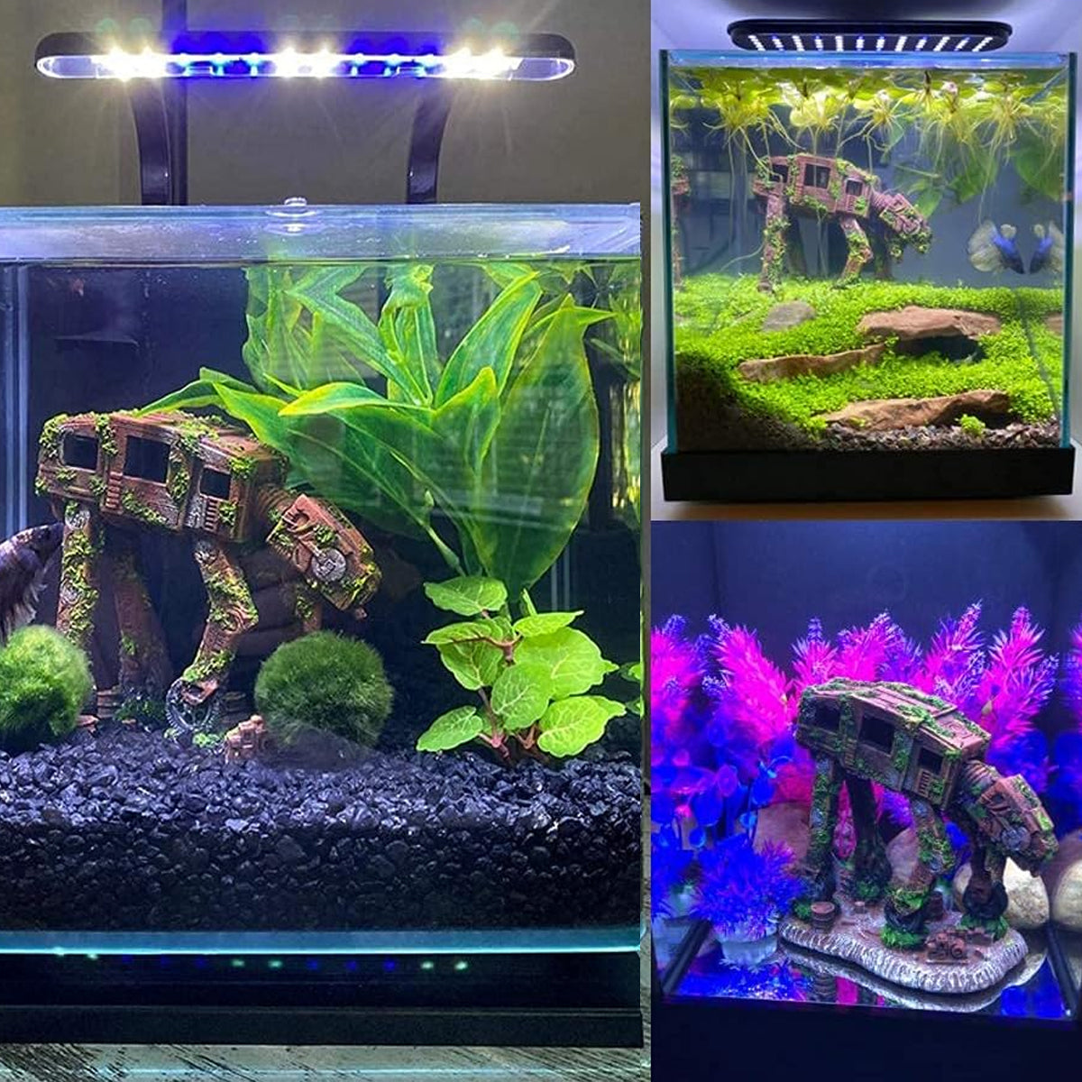 Car Theme Aquarium Ornament Resin Fish Tank Decoration