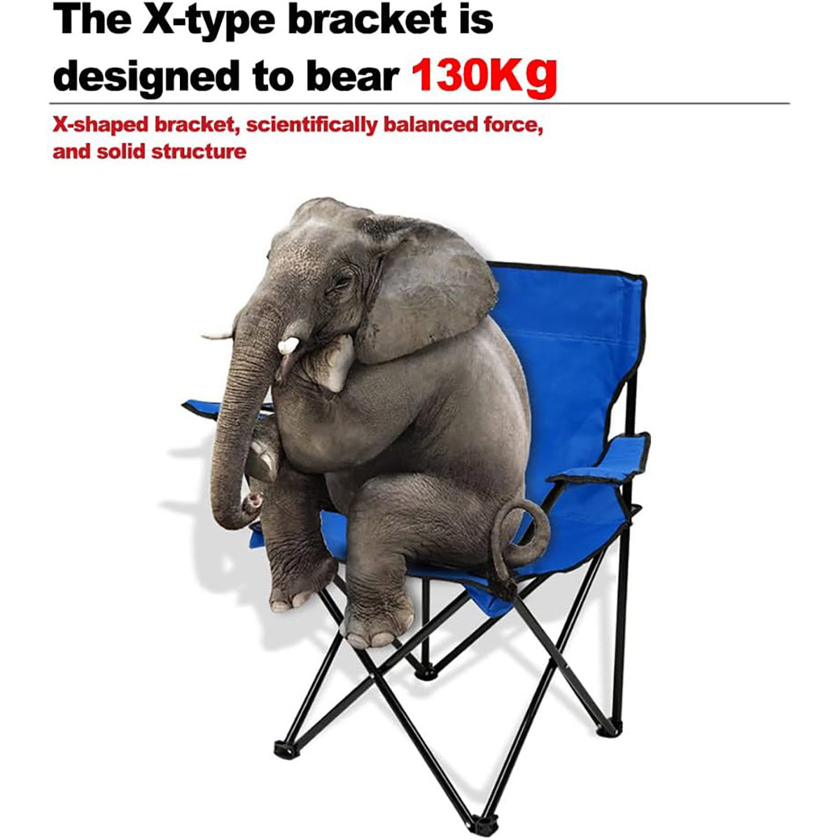 Armrest Camping Fishing Folding Chair With Cup Holder