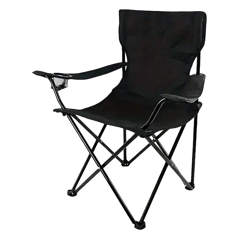 Armrest Camping Fishing Folding Chair With Cup Holder