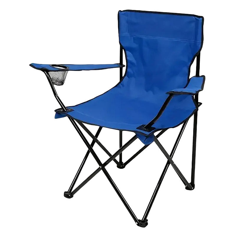 Armrest Camping Fishing Folding Chair With Cup Holder
